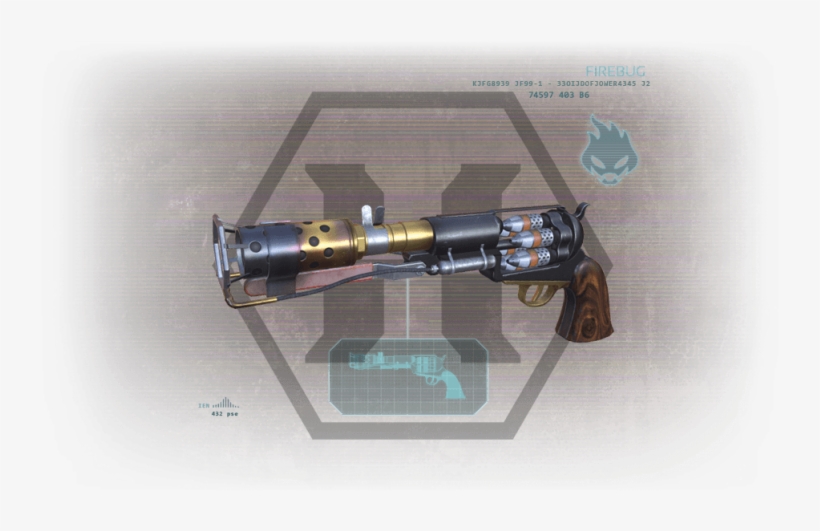 Firebug Spitfire - Revolver, transparent png #3453333