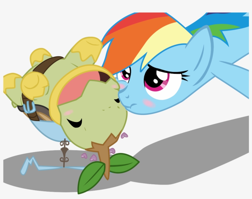 Blush Sticker, Crossover, Duo, Female, Heart, Mare, - Rainbow Dash, transparent png #3453473