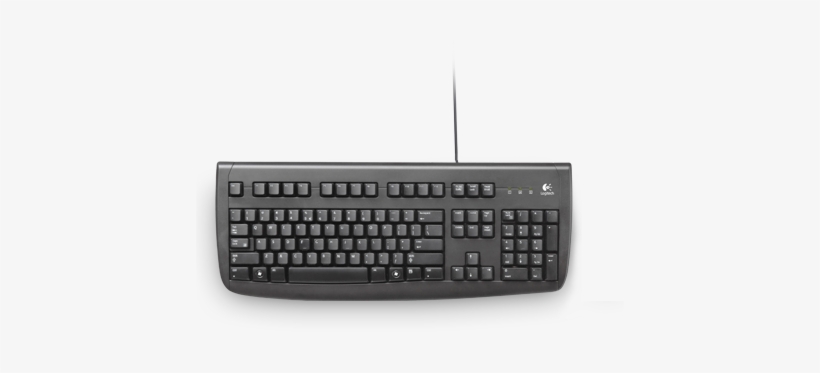 Pestaña Teclado Logitech Deluxe - Keyboard Layout With Number Pad, transparent png #3453741