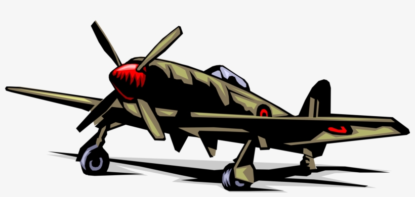 Vector Illustration Of Supermarine Spitfire British - Spitfire Vector Art, transparent png #3453762