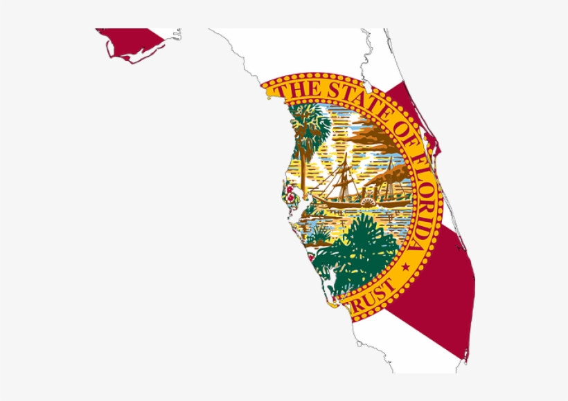 Florida - Great Seal Of Florida Square Sticker 3" X 3", transparent png #3453908