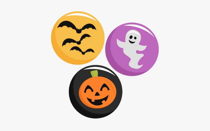 Halloween Icons Set Svg Scrapbook Title Svg Cutting - Cute Halloween Icons Free, transparent png #3454277