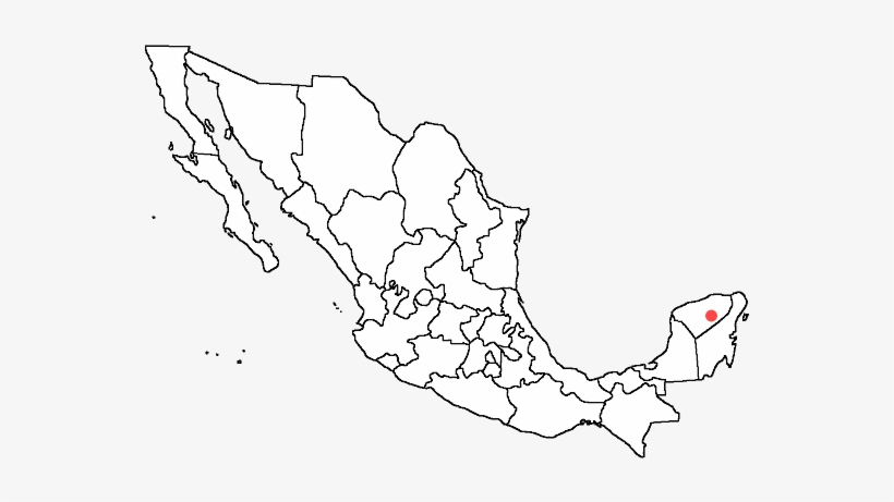 A Map Of Mexico - Blank Map Of Mexico Hd, transparent png #3454819