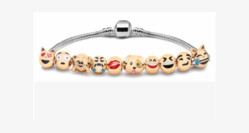 Emoji Charm Bracelet - Emoji Bracelet, transparent png #3454845