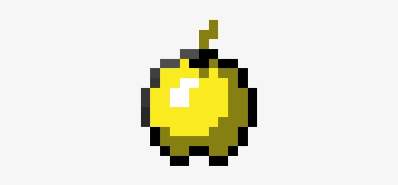Golden Apple - Minecraft Golden Apple Png, transparent png #3455445