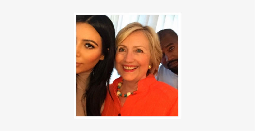 Bet On Twitter - Kim And Kanye Hillary Clinton, transparent png #3455498
