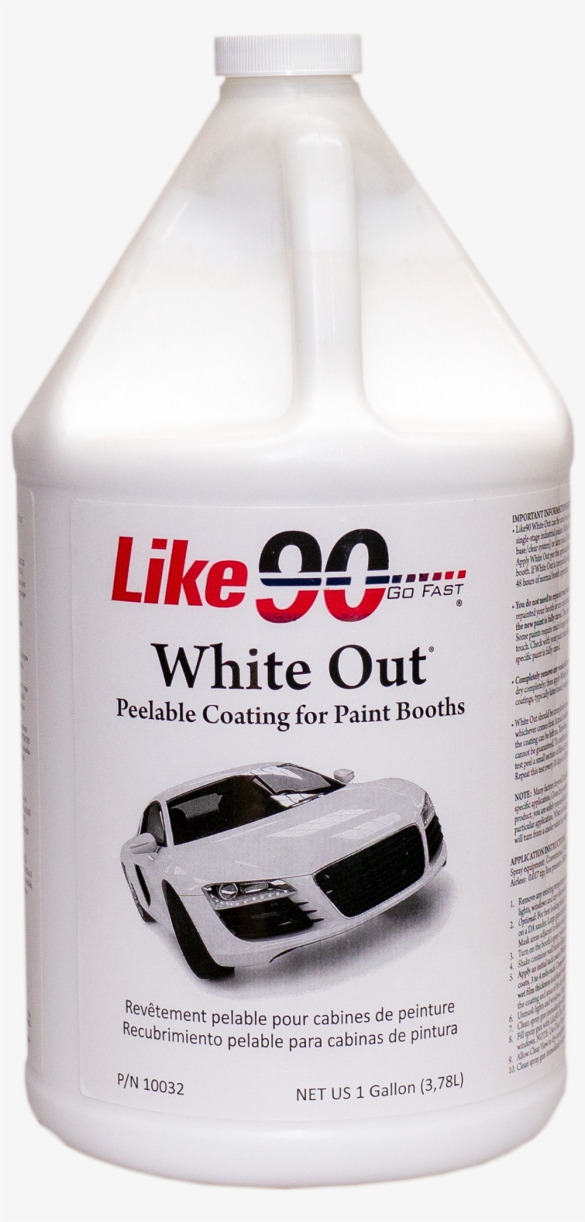 Like90 White Peelable Booth Coating, 5 Gallon 10033, transparent png #3455665