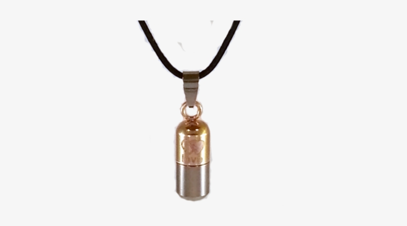 Pill Shape, Pill Carrying Capsule Necklace A481 - Locket, transparent png #3456358