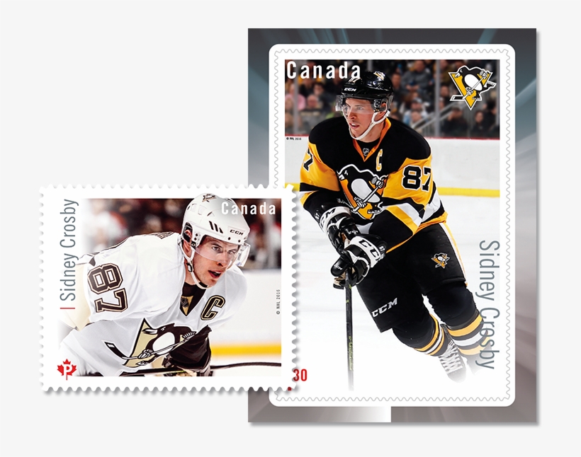 Crosby Stamp Large - Canada Post Hockey Hero Stamps 2016, transparent png #3456835