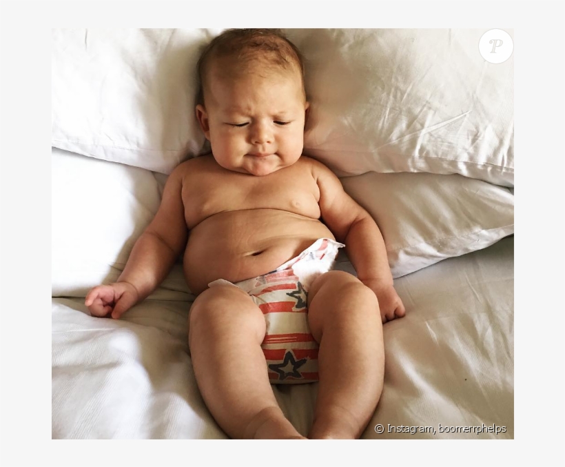 Filho De Michael Phelps, Boomer, Já É Popular Na Internet - Michael Phelps E Seu Filho, transparent png #3456898