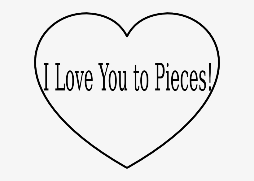 Love You To Pieces Heart Icon Png - Love You To Pieces Sign, transparent png #3458717