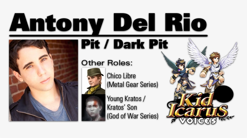 Antony Is A Relative Newcomer To Video Game Voice-acting, - Kid Icarus Uprising Voice Actors, transparent png #3458927