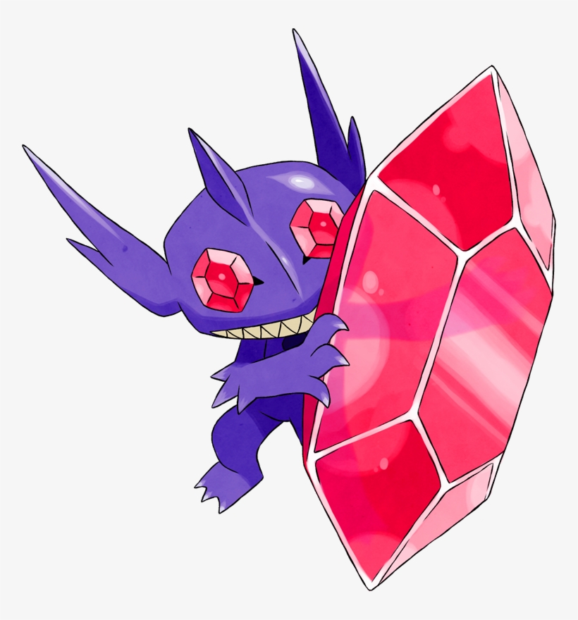 Shiny Mega Sableye Pokédex, transparent png #3459595