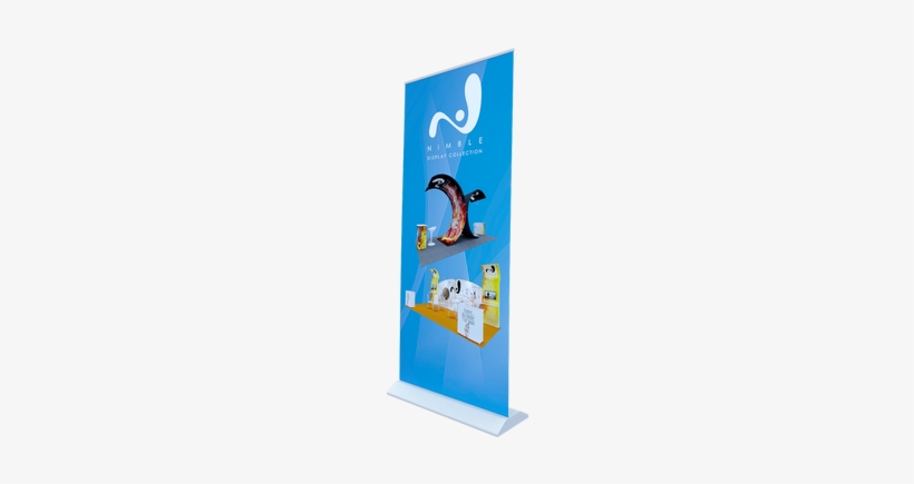 Single Sided Retracting Banner Stand - Cartoon, transparent png #3459835