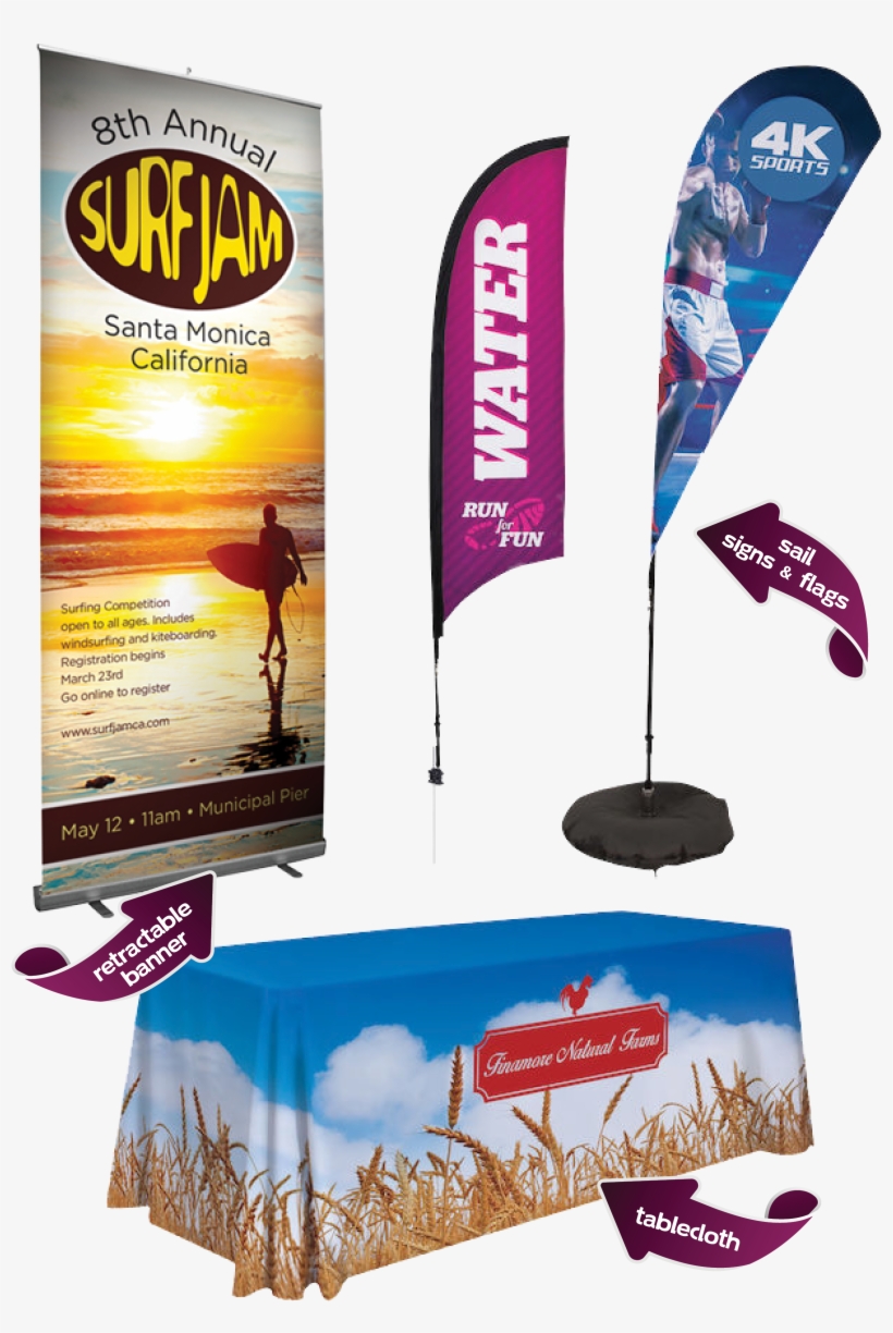Retractable Banners, Flags, Table Clothes - Flyer, transparent png #3460183