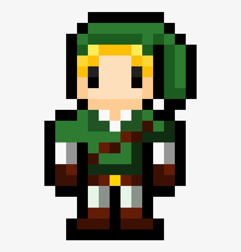 Big Eye Link Ocarina Of Time - Ash Ketchum Pixel Art, transparent png #3460427