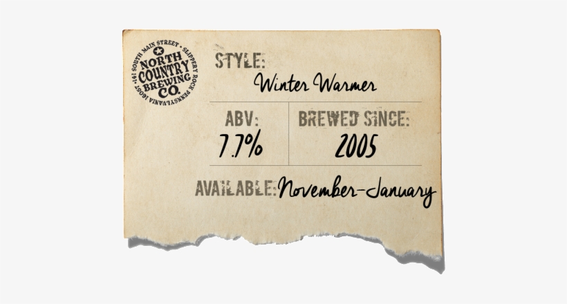 Winer Warmer, - North Country Brewing, transparent png #3460981