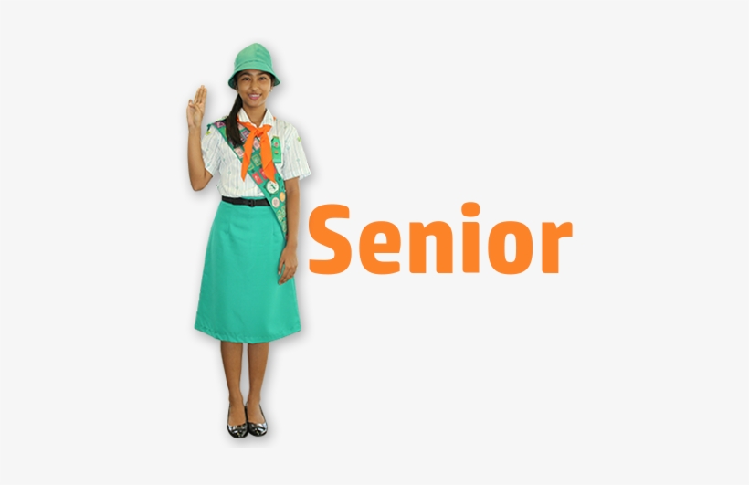 The Girl Scout Promise - Official Senior Girl Scout Uniform, transparent png #3461140