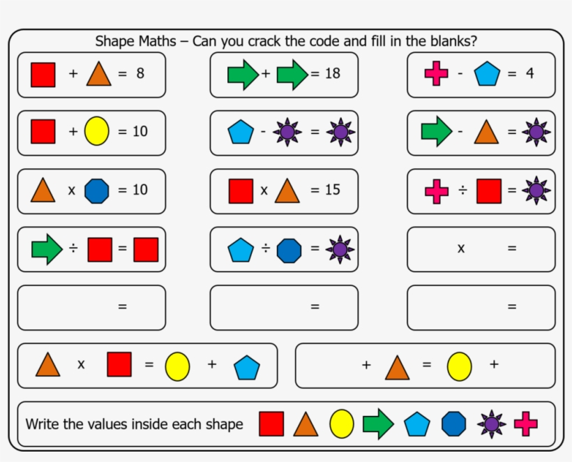 I Started My Introduction With This Puzzle From Polymathletics - Introduction To Algebra Puzzles, transparent png #3461369