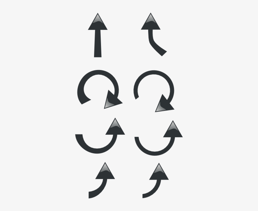 Original Png Clip Art File Set Of Black Arrows Svg, transparent png #3461609