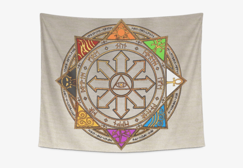 Magic Sigil Color Tapestry - Tapestry, transparent png #3461688