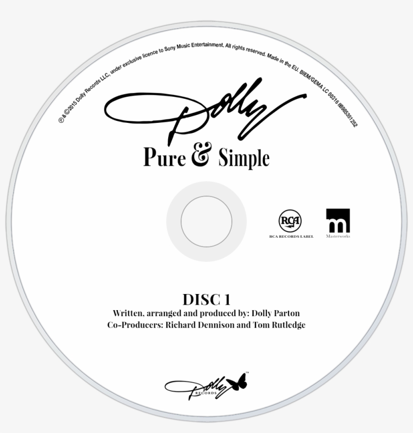 Dolly Parton Pure & Simple Cd Disc Image - Loleatta Holloway Stand Up Pangaea's Mix, transparent png #3461952