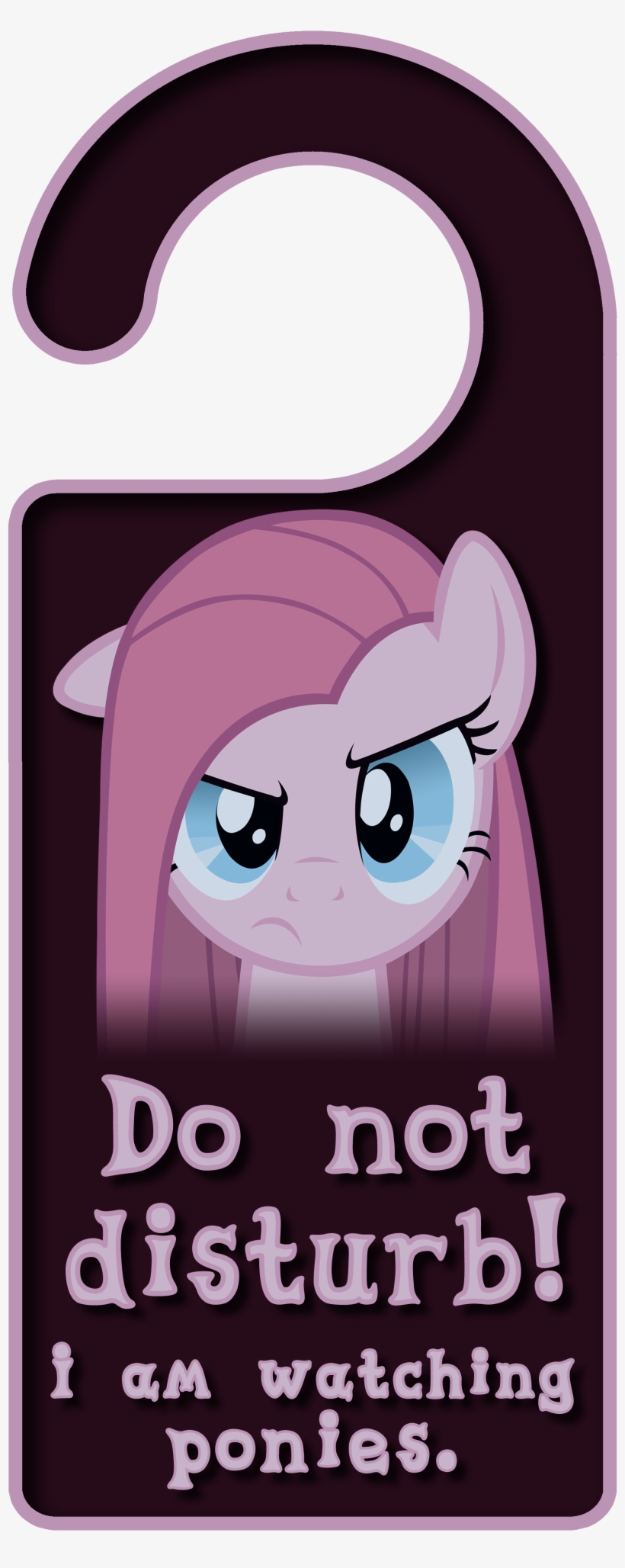 Pinkamena Diane Pie Door Knob Hanger On Deviantart, transparent png #3462269