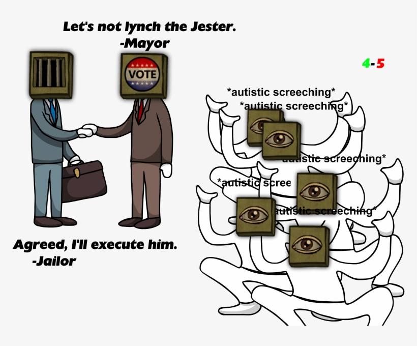 When A Jester Is Obvious In Low Level Ranked - Autistic Screeching Town Of Salem, transparent png #3462398