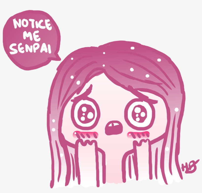 Notice Me Senpai, transparent png #3462750