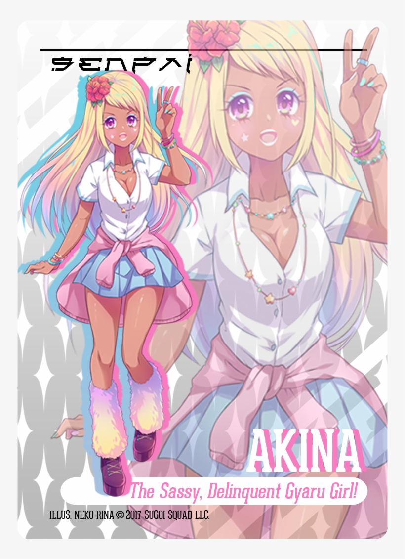 Senpai - Akina Neko-rina - Card Game, transparent png #3462837