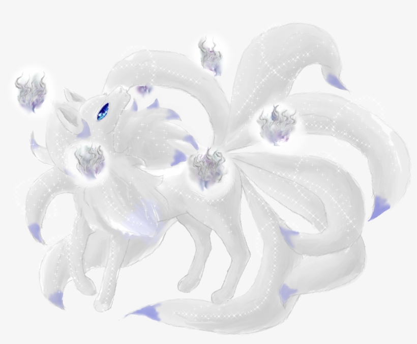 Alolan Ninetales Used Woll O Wisp Game Art - Ninetales, transparent png #3463088