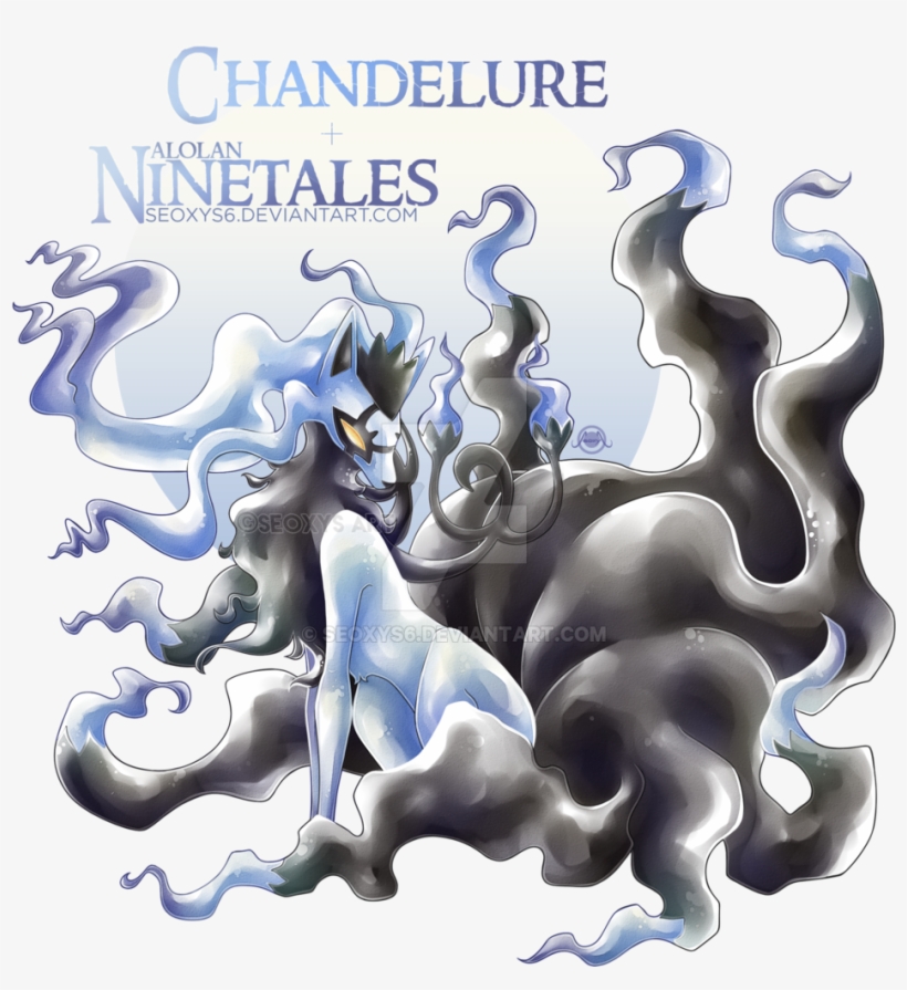 Chandelure X Alolan Ninetales [speed Paint] By Seoxys6 - Ninetales Chandelure, transparent png #3463269