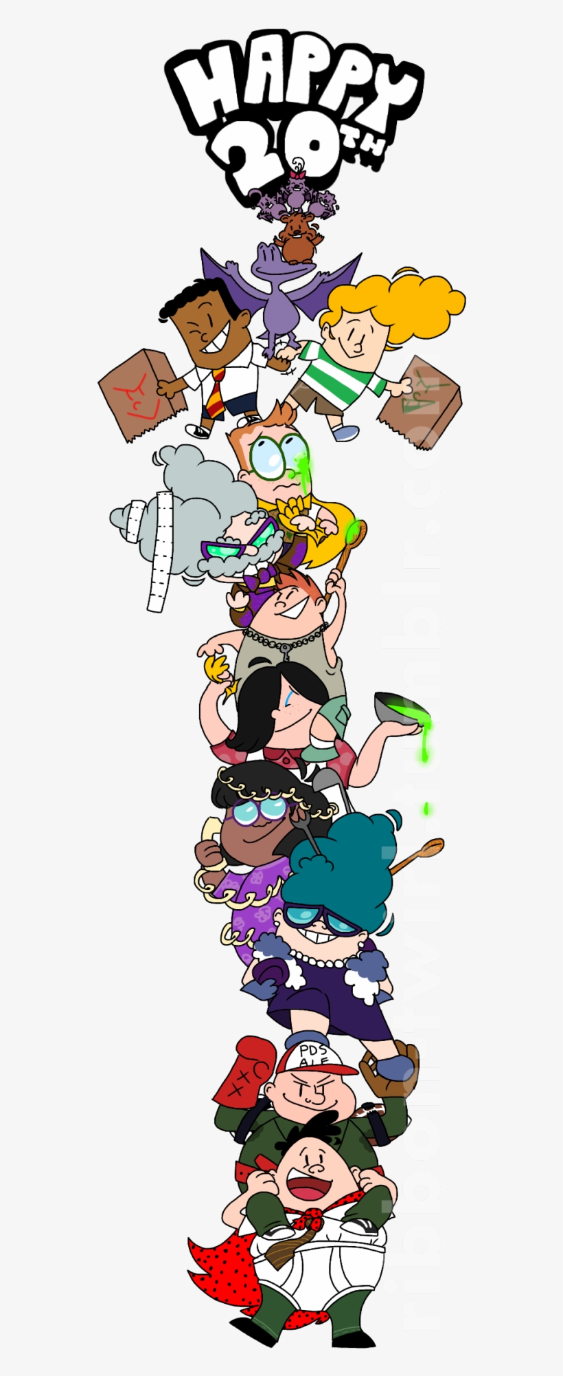 Mapa Pd Captain Underpants And The Wrath Of The Wicked - Captain Underpants 20th Anniversary, transparent png #3463634