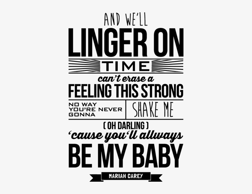 Mariah Carey Text Sticker - Mural, transparent png #3464119