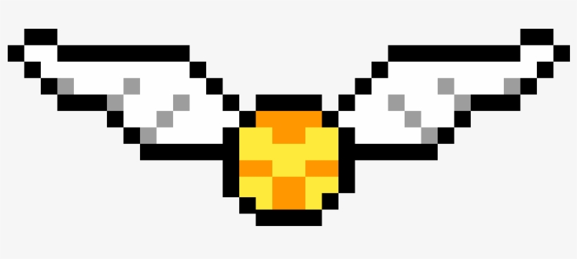 Harry Potter Golden Snitch - Golden Snitch Pixel Art, transparent png #3464359