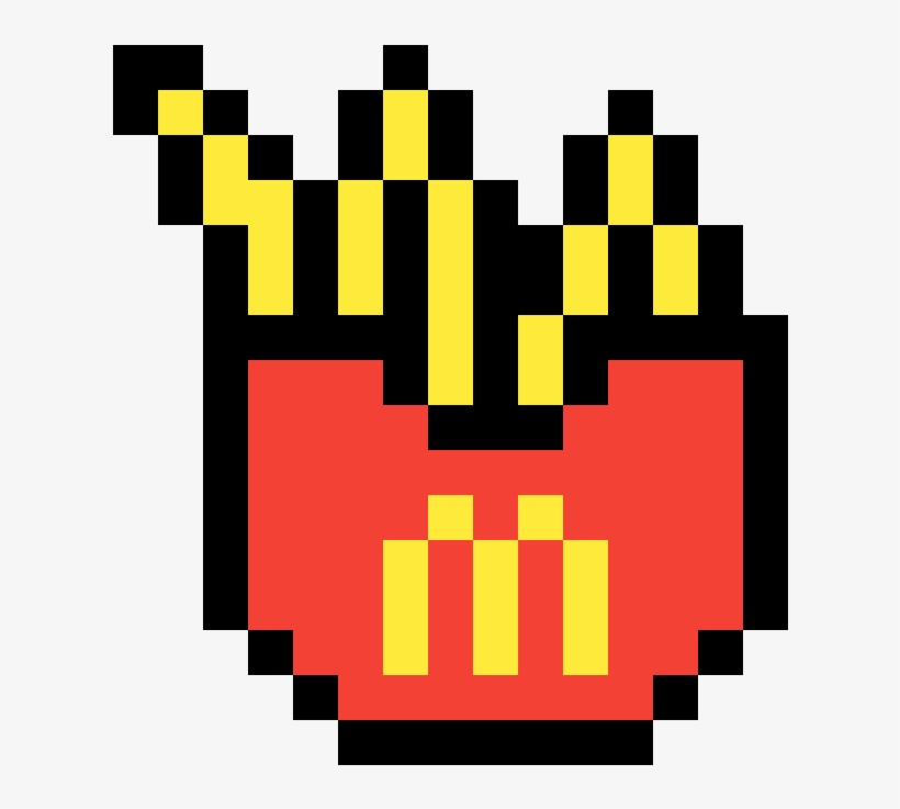 Papas Fritas Mcdonalds - Candy Corn Pixel Art, transparent png #3464517