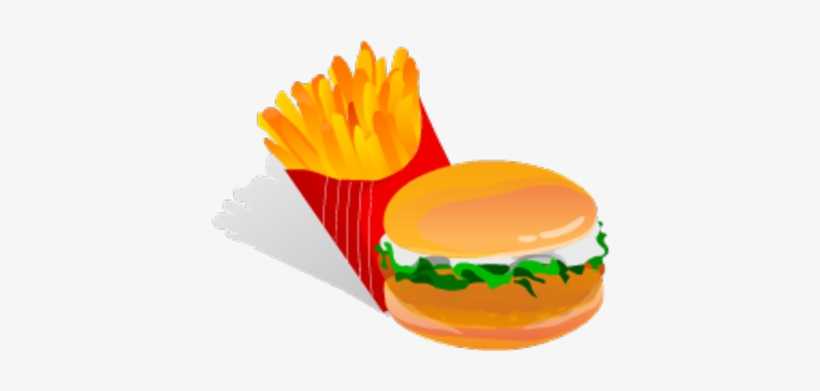 Free Download Hamburguesas Y Papas Fritas Animado Clipart - Fast Food Vector Free, transparent png #3464720