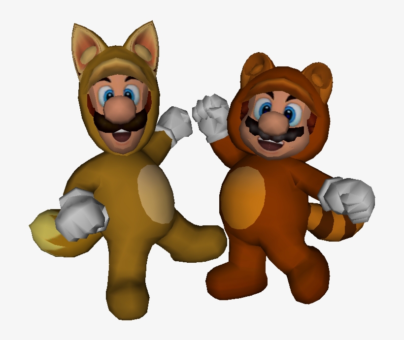 Download Zip Archive - Tanooki Mario And Luigi, transparent png #3464803