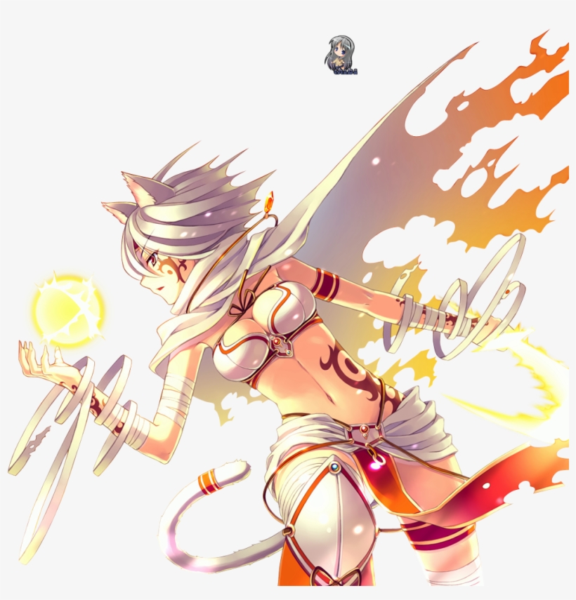 16 816k Kitsune 07 Dec 2010 - Sexy Anime Magic Girl, transparent png #3464885