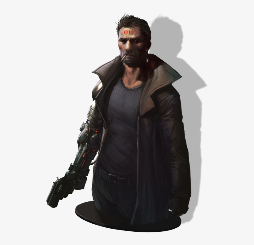Dogeron Kenan, A Low Life Criminal Trying To Make It - Character Leather Jacket Art, transparent png #3465273