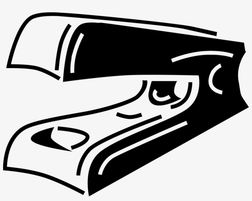 Vector Illustration Of Stapler Mechanical Device Joins, transparent png #3465644