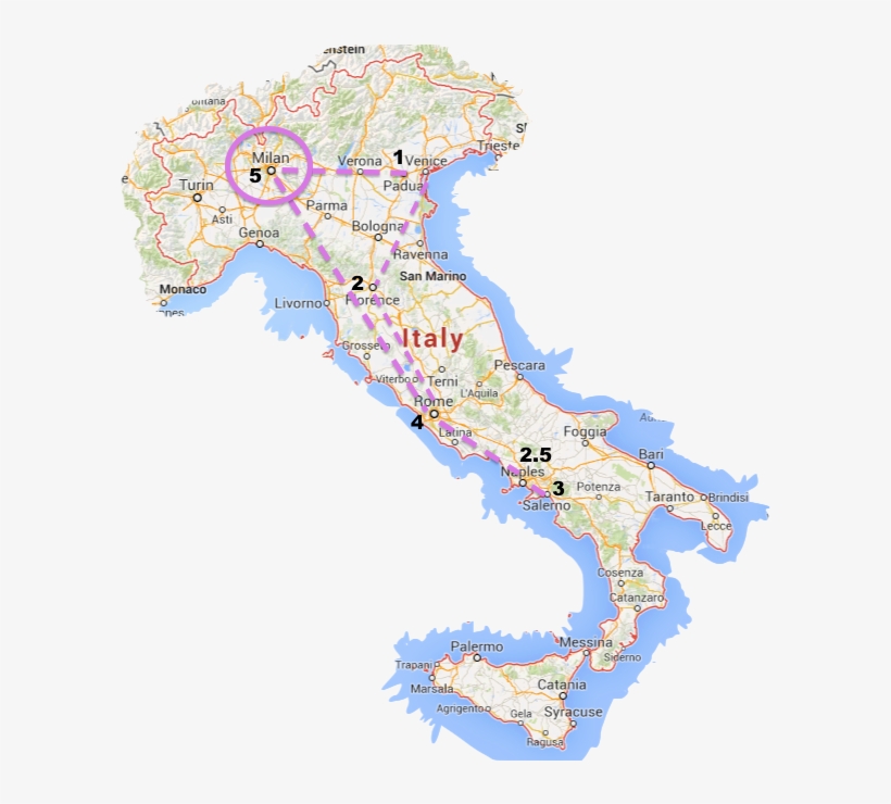 Map Of Italy - Small Map Of Ancient Rome, transparent png #3465803