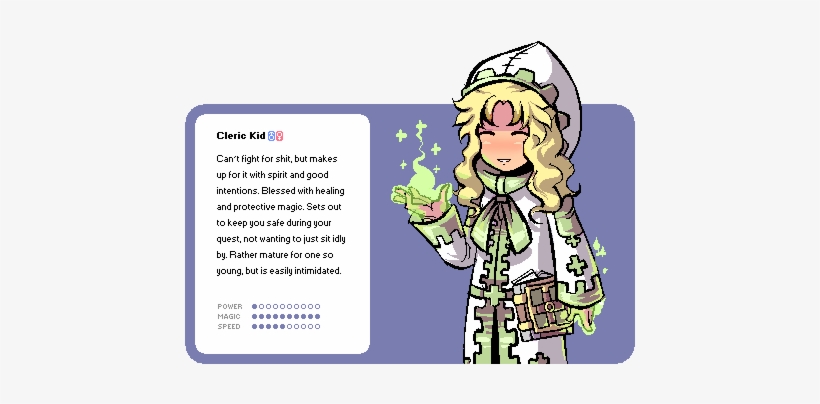 40kib, 500x400, Cleric-kid - Cartoon, transparent png #3465834