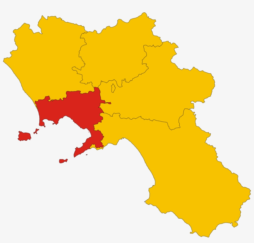 Map Of Metropolitan City Of Naples - Naples Region Map, transparent png #3465853