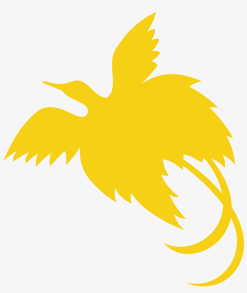 Png Flag Bird Of Paradise - Papua New Guinea Flag Symbol, transparent png #3465975