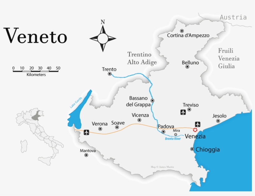 City Map Of Veneto Region - My Italy Trip: Blank Travel Notebook Pocket Size [book], transparent png #3466028