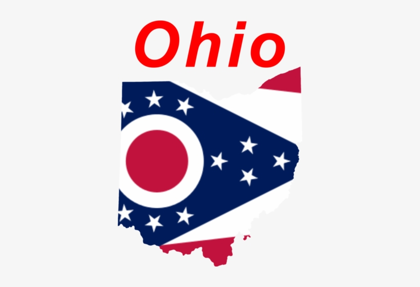 State Shape State Flag - Ohio State Flag, transparent png #3466481
