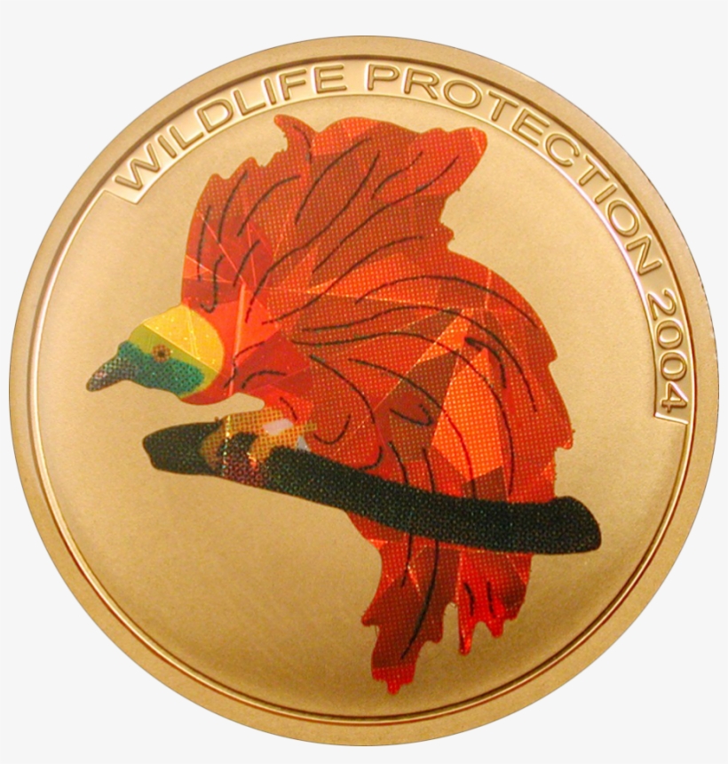 Bird Of Paradise - Coin, transparent png #3466927