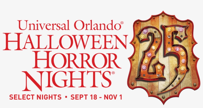 Halloween Horror Nights 25 Logo Universal Orlando Florida - Halloween Horror Nights 26 Logo, transparent png #3467491