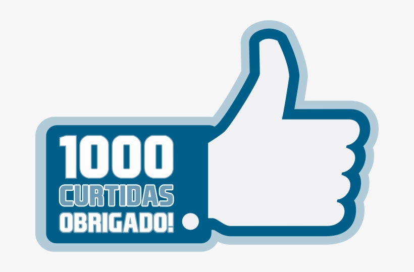 1000 Likes - Facebook, transparent png #3468023